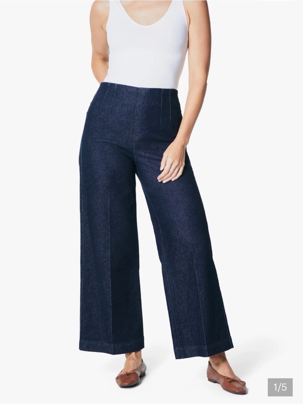 SPANX Zero Waistband Cropper Jeans Dark Wash
